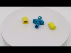 Simplex ST To ST Fiber Optic Adapter Single Mode 5.9N Plastic Housing