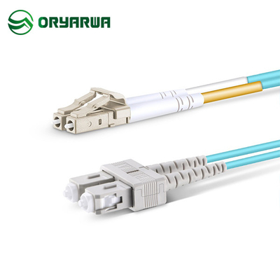 LC UPC à la corde de correction à plusieurs modes de fonctionnement optique de fibre de duplex de Sc UPC OM3